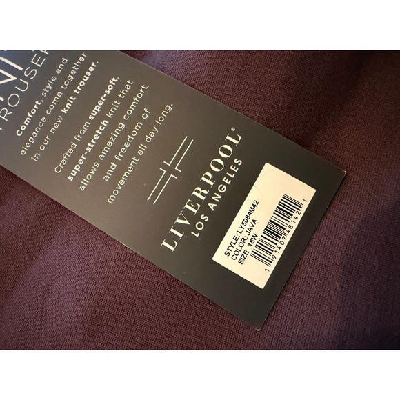 Liverpool Los Angeles Plus Size 18W Knit Trouser Pants Pull On Pant 18 W NWT - Picture 10 of 16